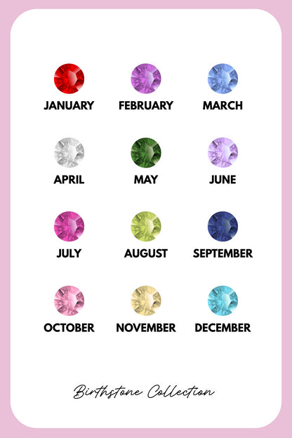 Geboortesteen oorbel